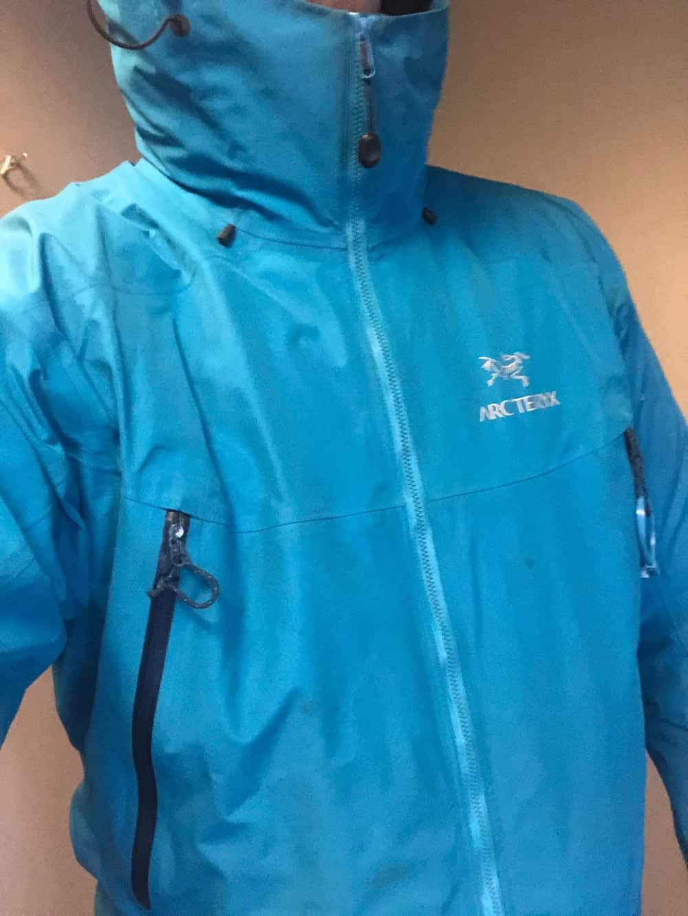 Arcteryx beta lt jacket on top of Canada Goose puffer jacket