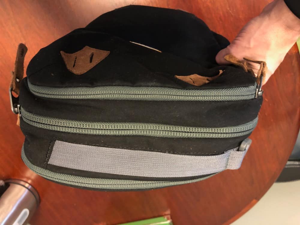 Top handle on the Cotopaxi Nazca backpack
