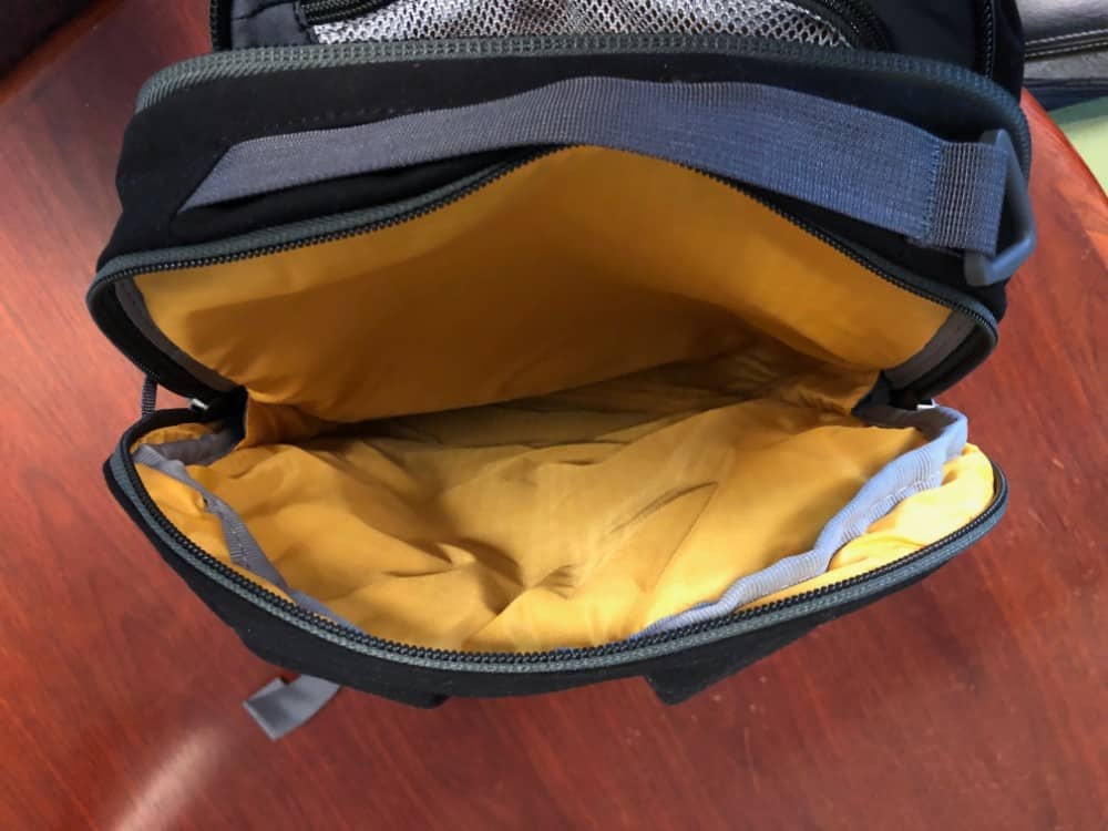 Laptop compartment for the Cotopaxi Nazca backpack
