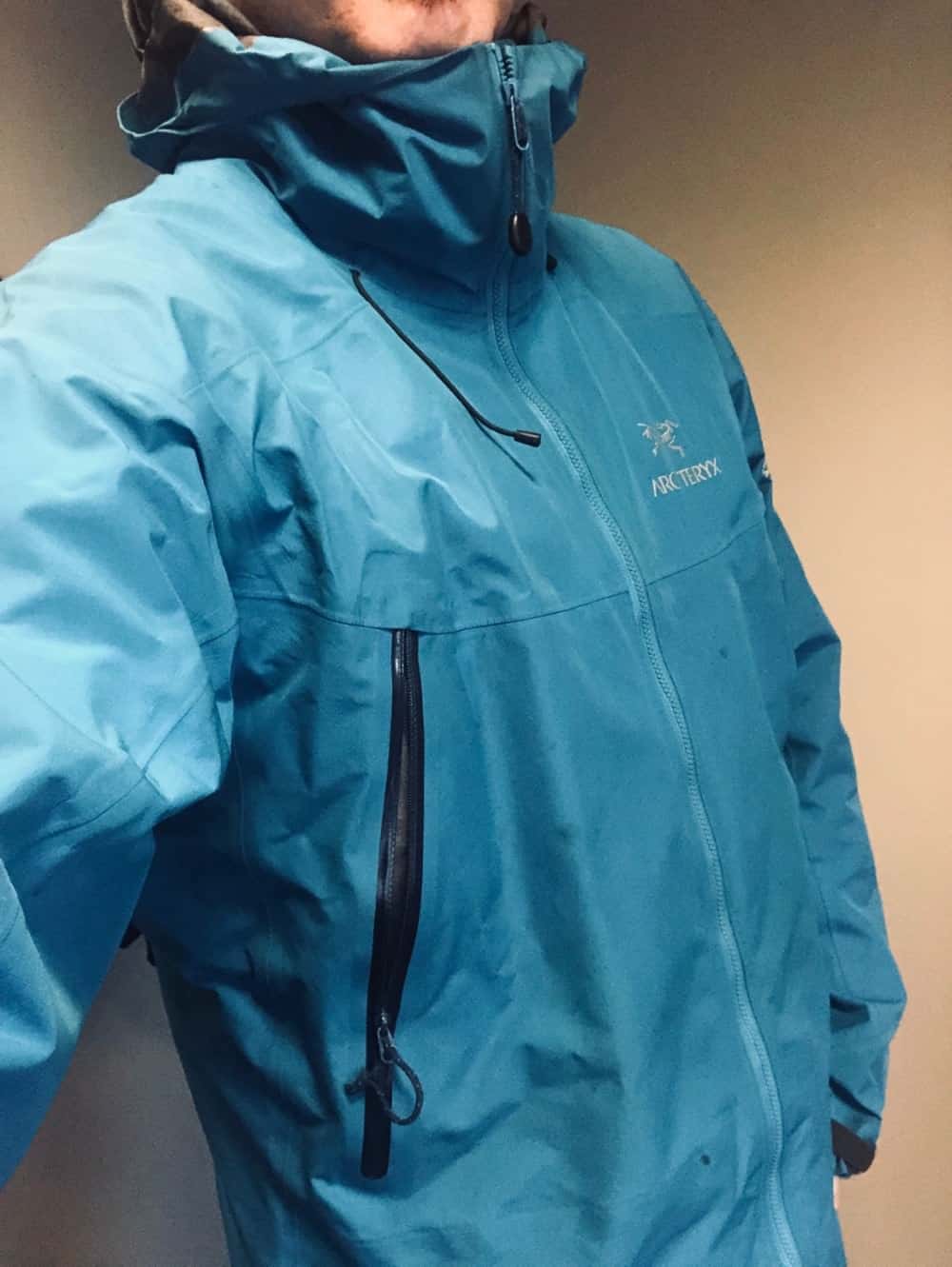 Side view of Arc'Teryx Beta LT jacket for men