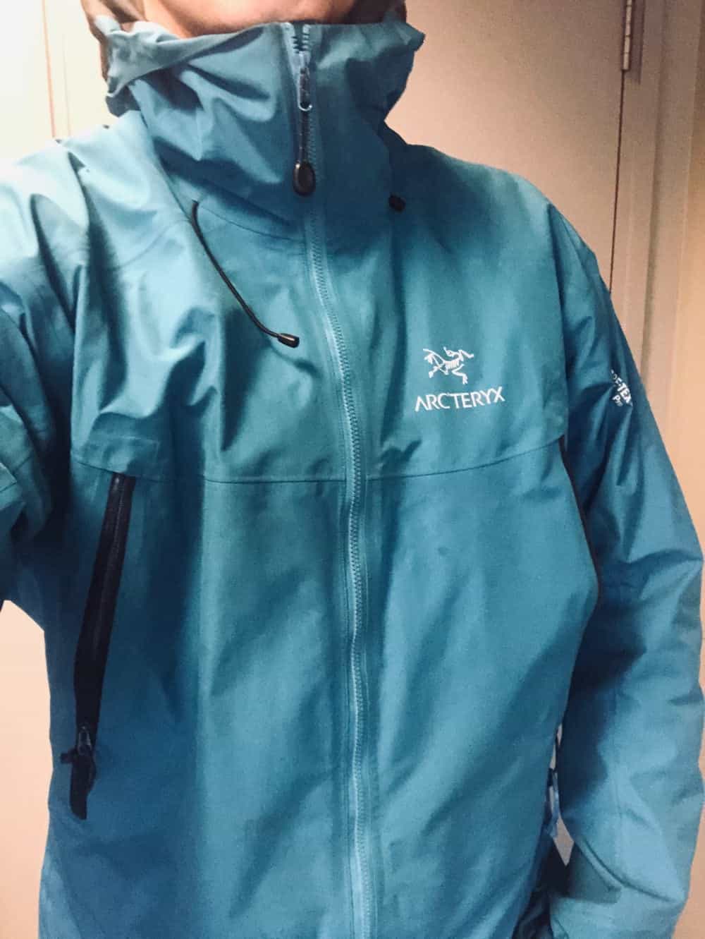 Roominess of the Arc'Teryx Beta LT jacket without being too baggy.